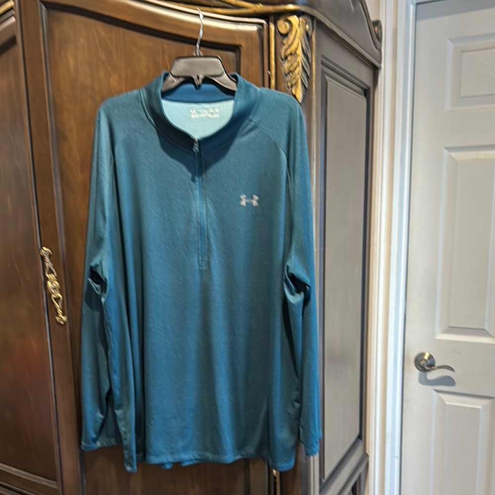 Under Armour Blue Half-Zip Pullover size4xl